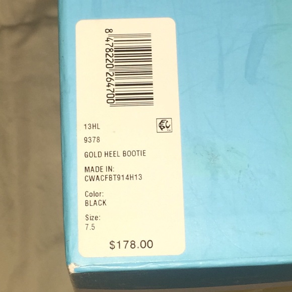 C wonder sexy suede booties with gold heels. - Picture 3 of 7